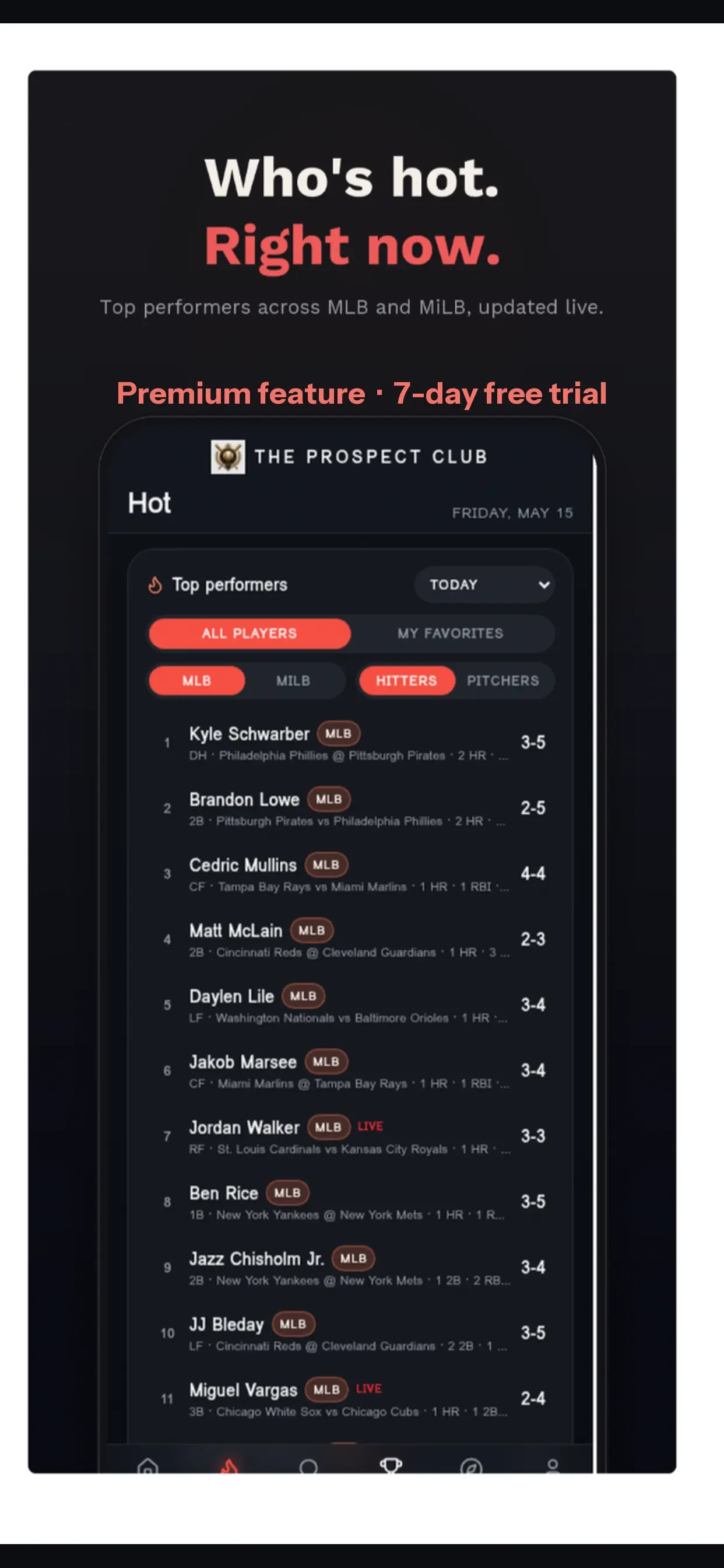 The Prospect Club app store screenshot 4 — Sports (iOS)