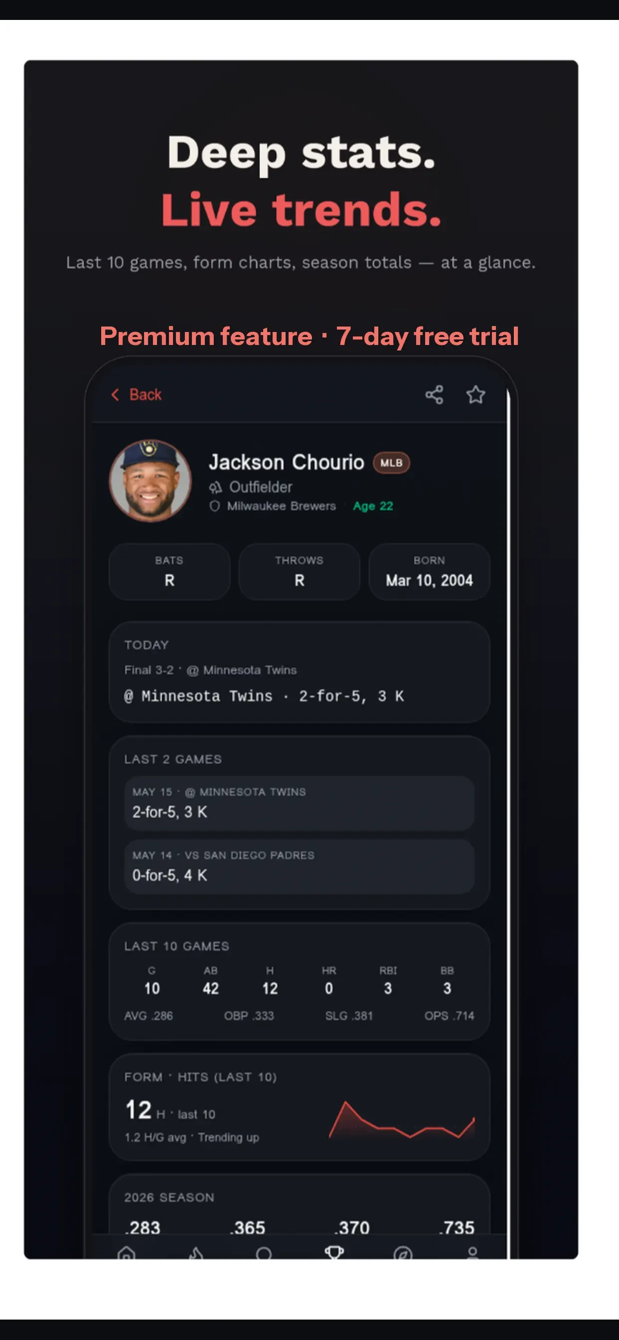 The Prospect Club app store screenshot 5 — Sports (iOS)