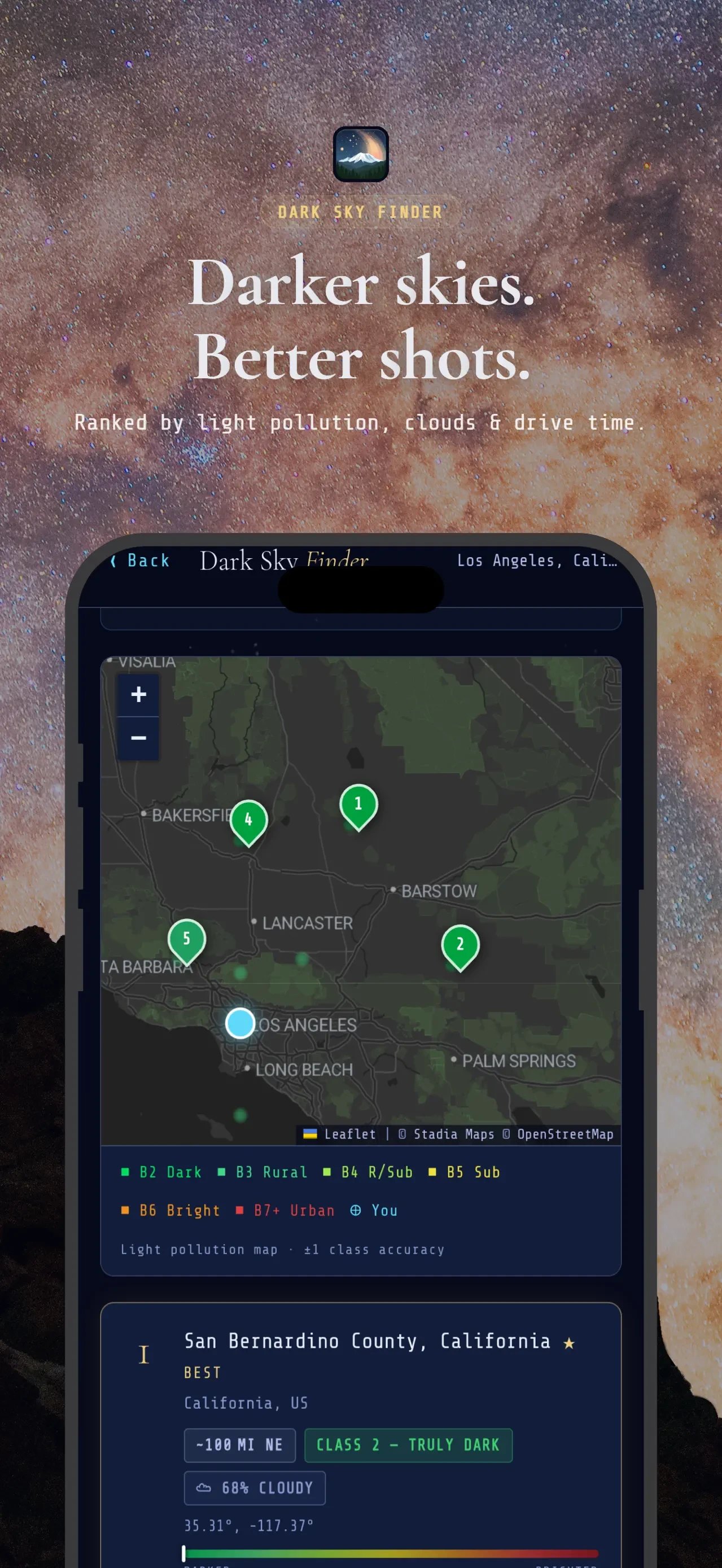 Milky Way Tonight app store screenshot 4 — Unknown (iOS)