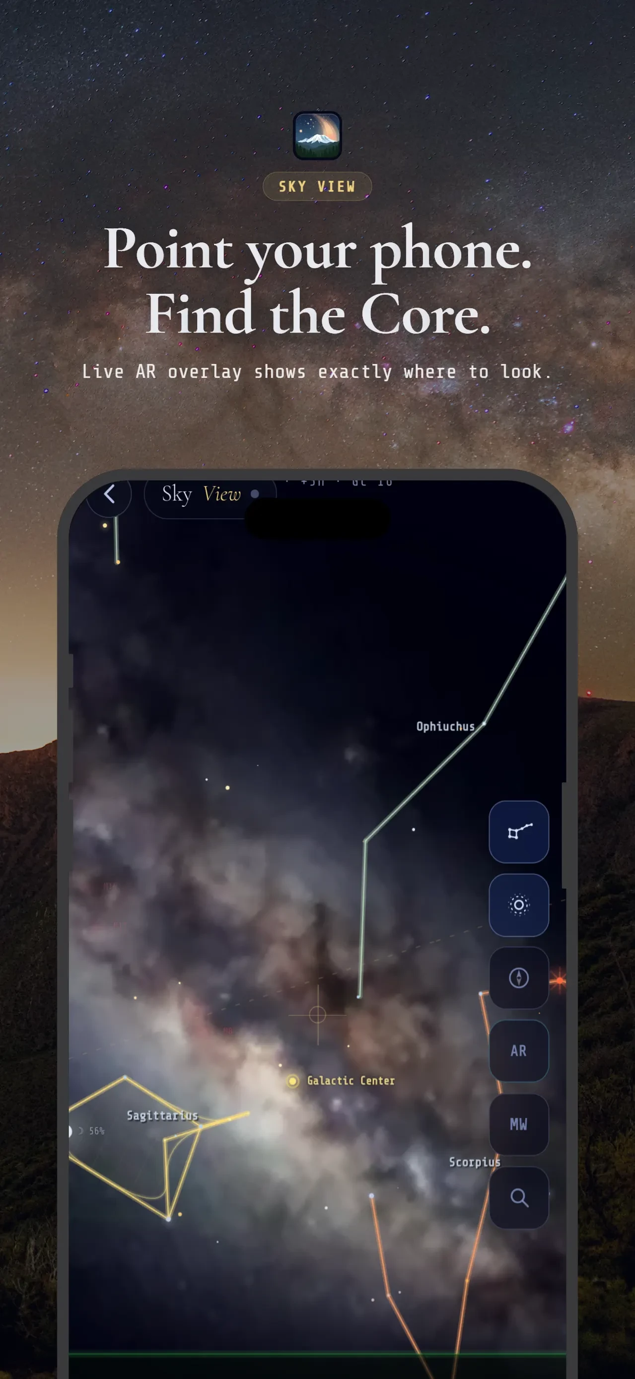 Milky Way Tonight app store screenshot 6 — Unknown (iOS)