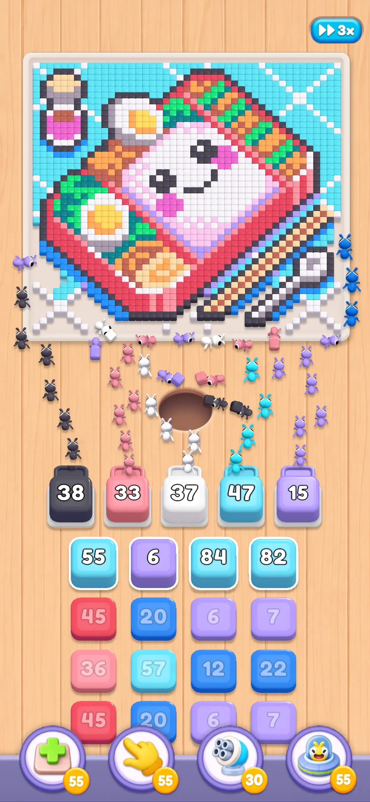 Food Hunt: Pixel Puzzle app store screenshot 1 — Games (iOS)