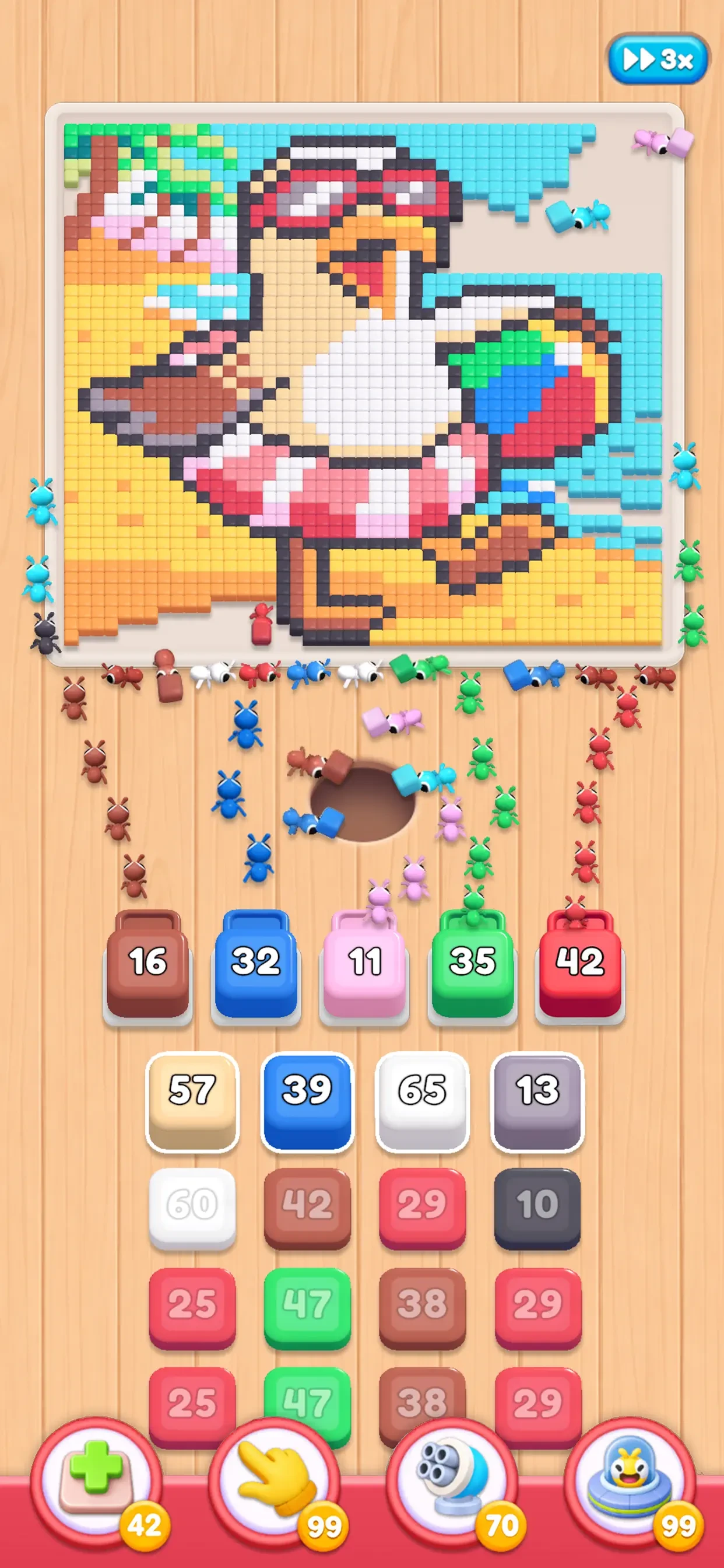 Food Hunt: Pixel Puzzle app store screenshot 2 — Games (iOS)