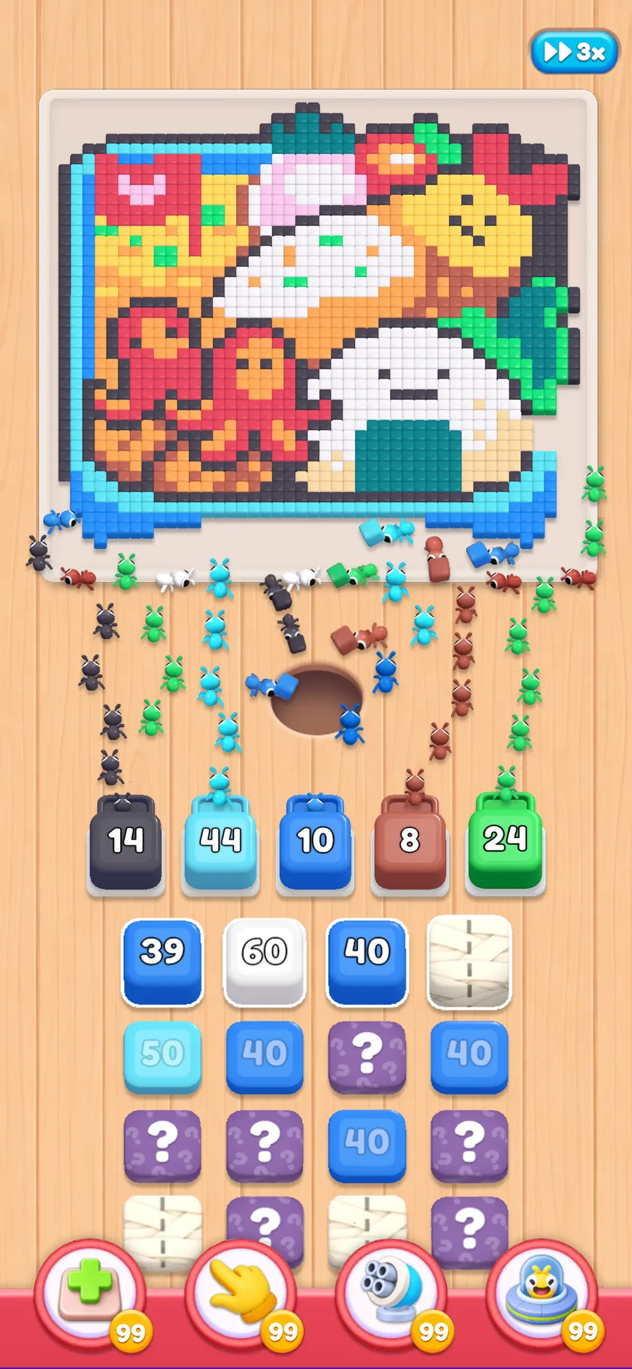 Food Hunt: Pixel Puzzle app store screenshot 3 — Games (iOS)