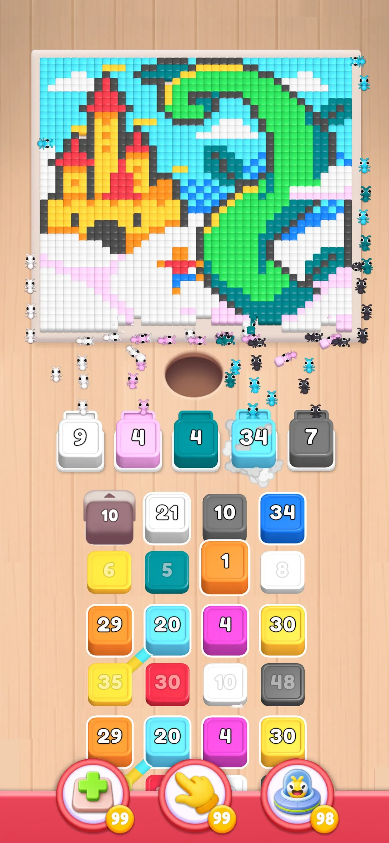 Food Hunt: Pixel Puzzle app store screenshot 2 — Games (iOS)