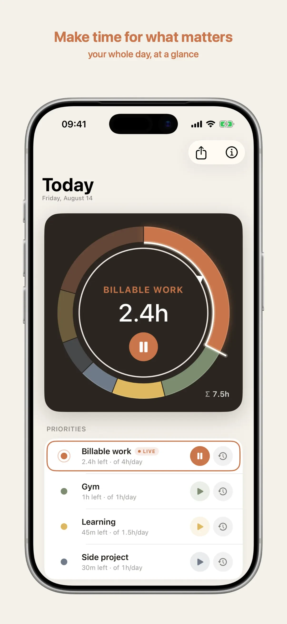 OwnTime. app store screenshot 1 — Unknown (iOS)