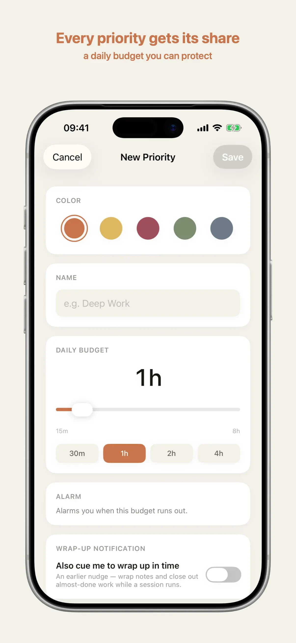 OwnTime. app store screenshot 2 — Unknown (iOS)