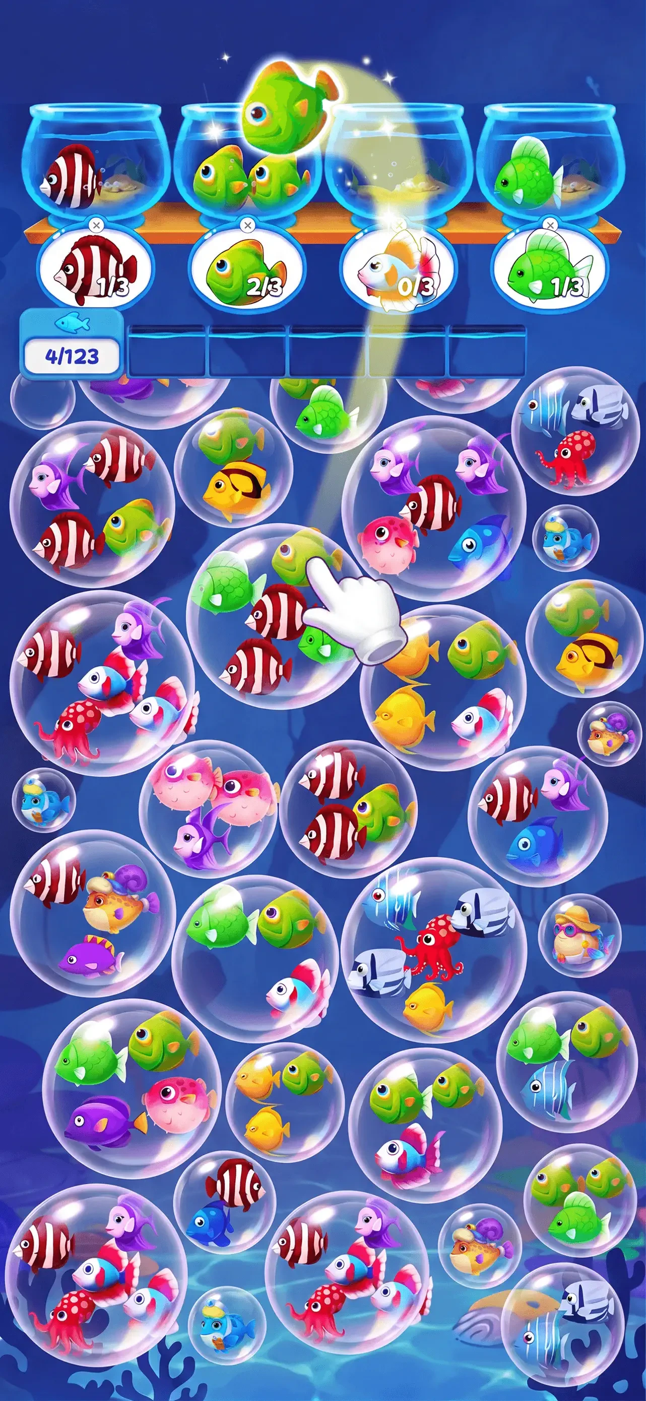 Fish Sort Puzzle - Bubble Jam app store screenshot 1 — Games (iOS)