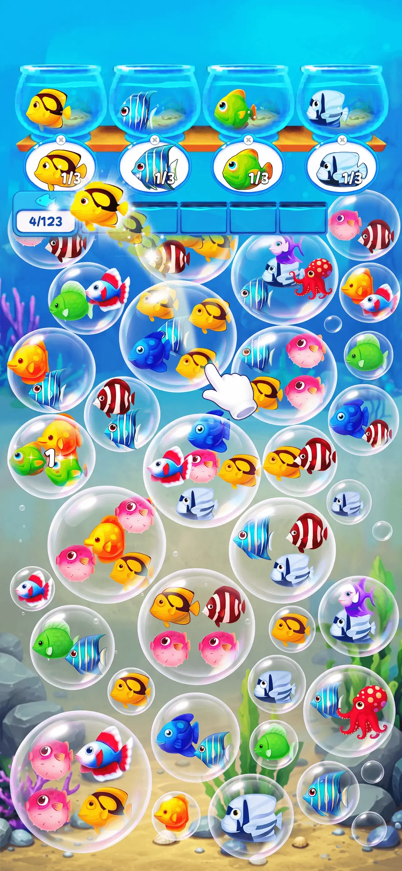 Fish Sort Puzzle - Bubble Jam app store screenshot 4 — Games (iOS)