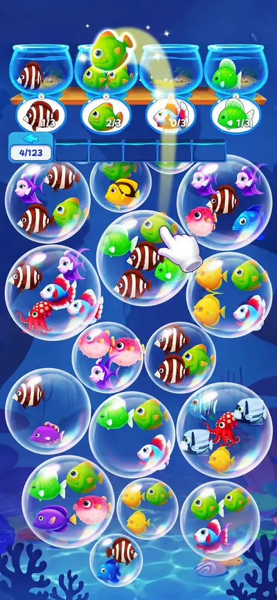 Fish Sort Puzzle - Bubble Jam app store screenshot 1 — Games (iOS)