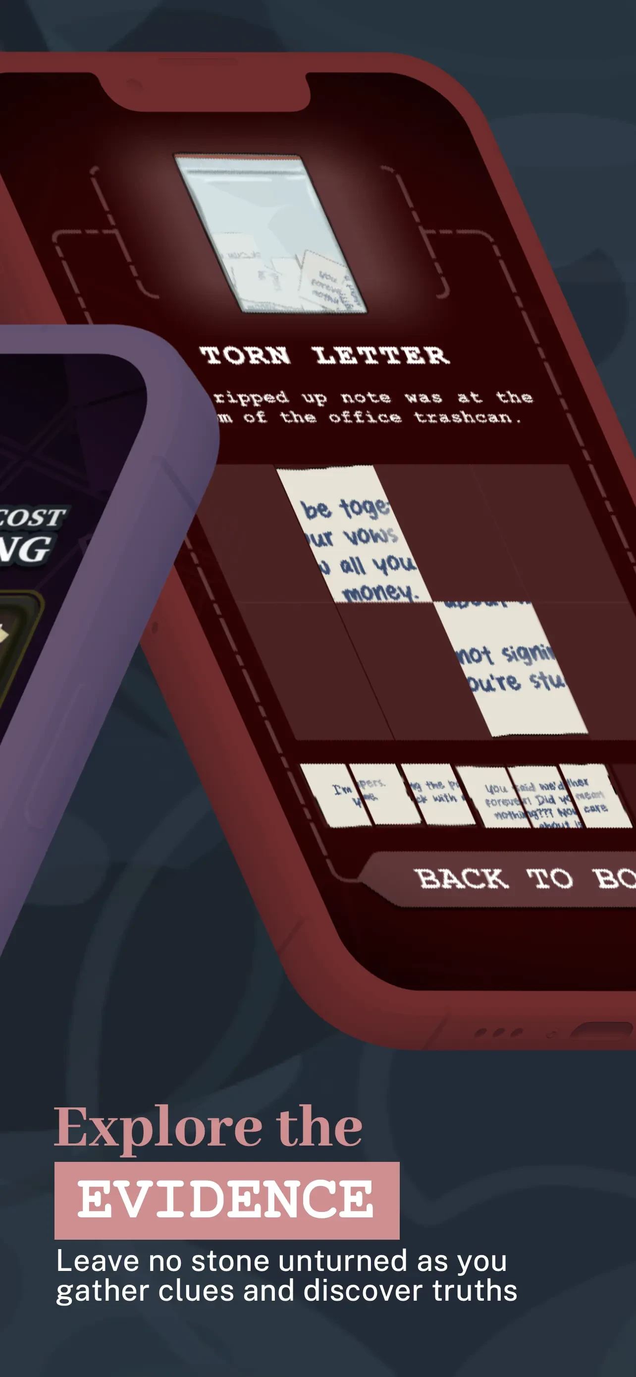 Mini Murder Mysteries app store screenshot 2 — Games (iOS)