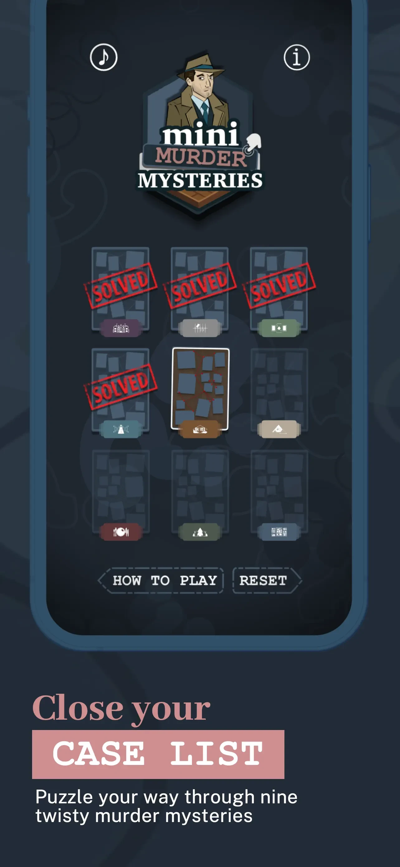 Mini Murder Mysteries app store screenshot 6 — Games (iOS)