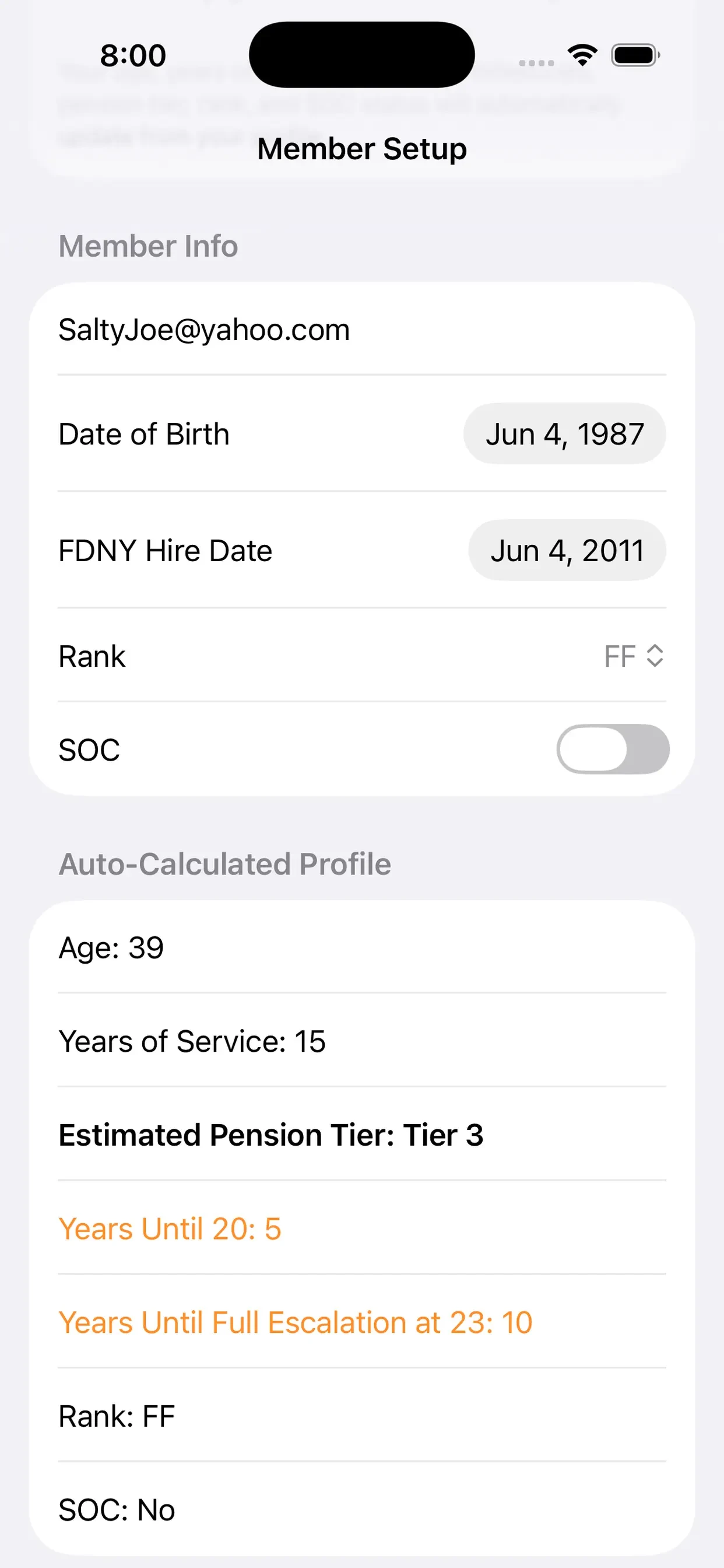 FDNY Retirement Planner app store screenshot 5 — Unknown (iOS)