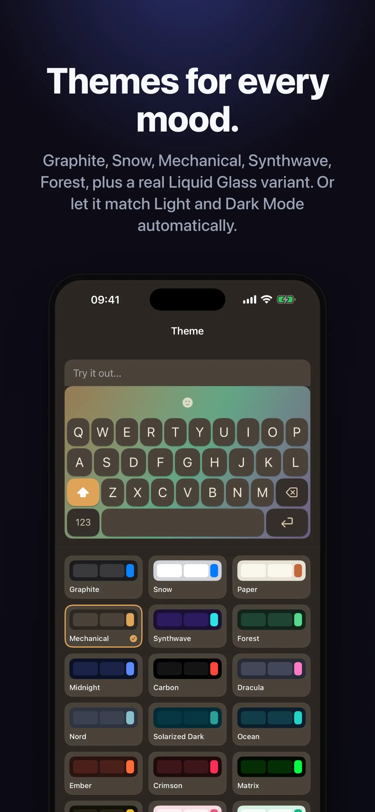 Clink: Custom Keyboards app store screenshot 3 — Unknown (iOS)