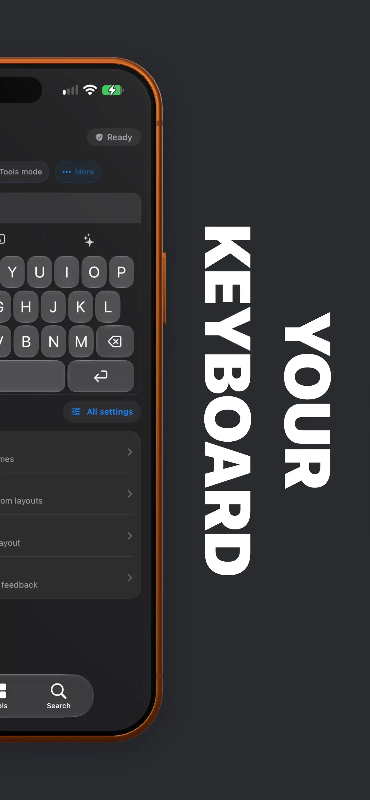 Clink: Custom Keyboards app store screenshot 2 — Utilities (iOS)