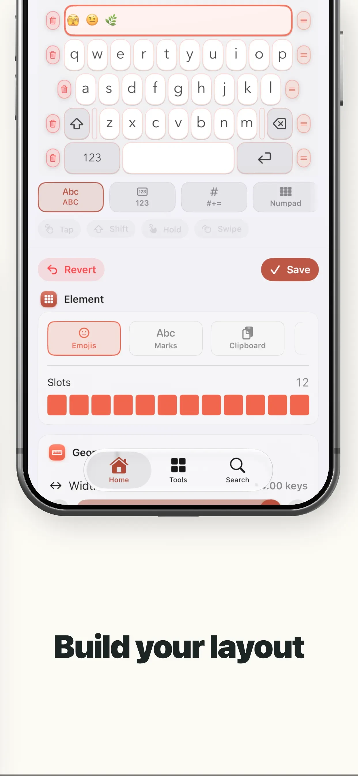 Clink: Custom Keyboards app store screenshot 4 — Utilities (iOS)