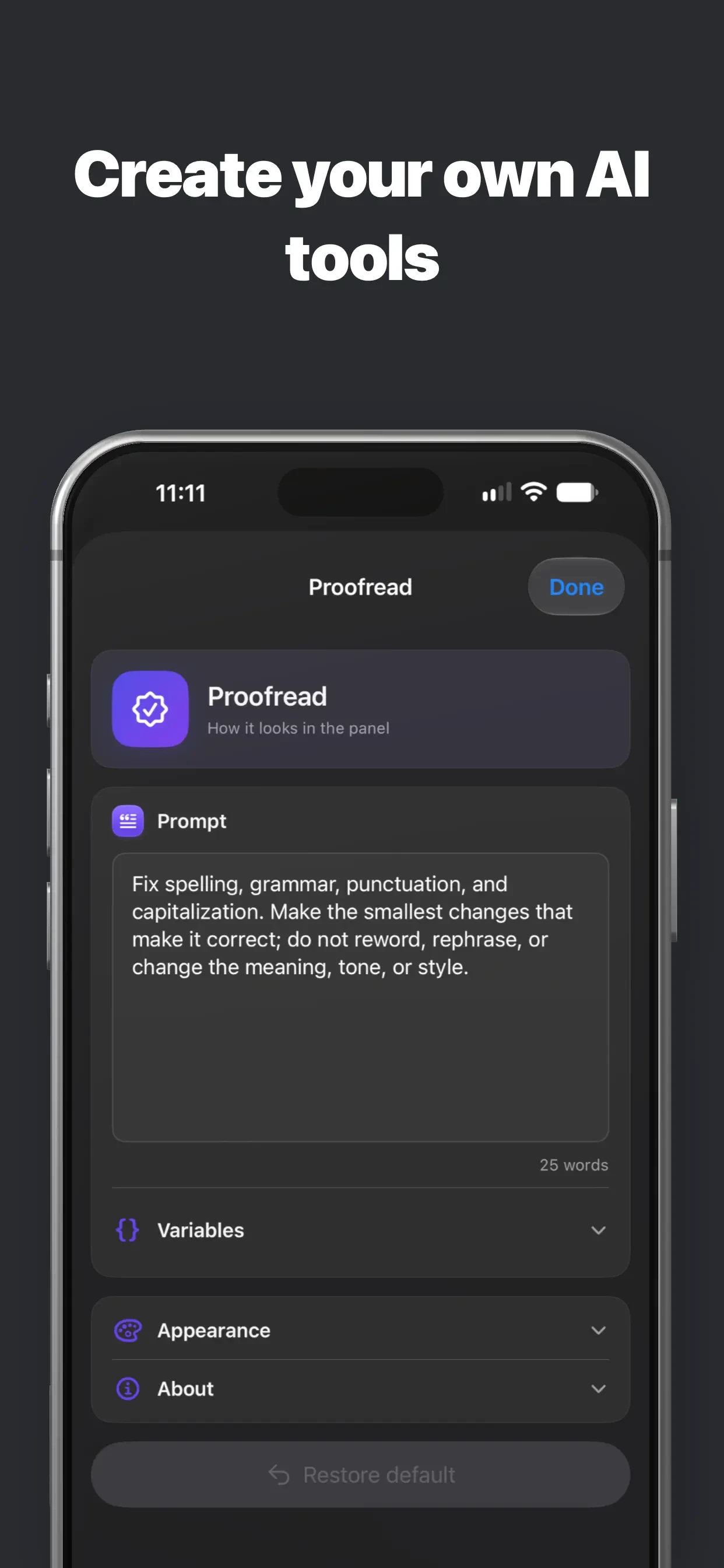 Clink: Custom Keyboards app store screenshot 6 — Utilities (iOS)