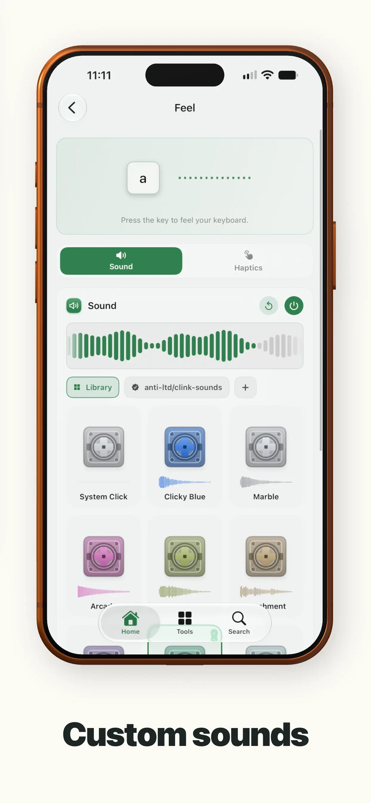 Clink: Custom Keyboards app store screenshot 8 — Utilities (iOS)