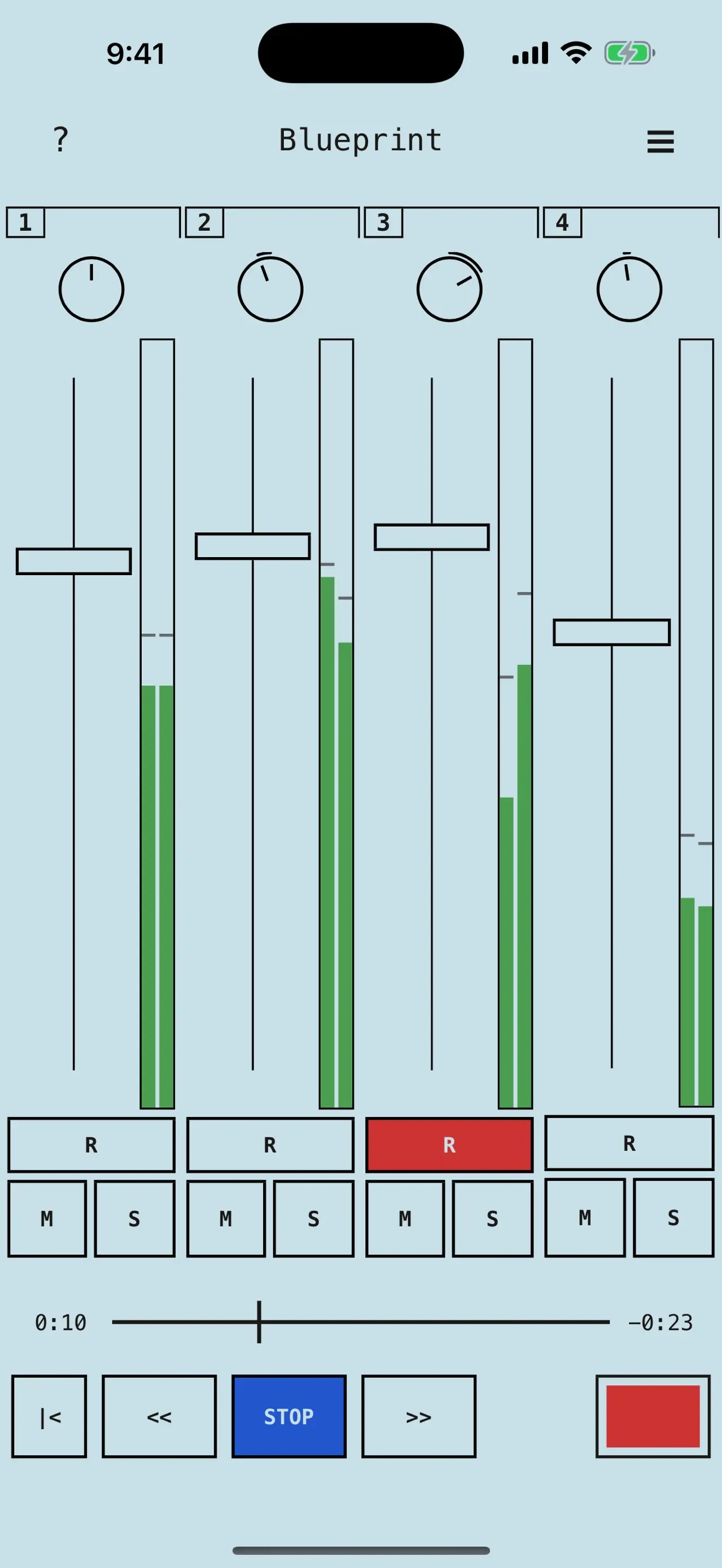 Blueprint 4-Track app store screenshot 1 — Unknown (iOS)