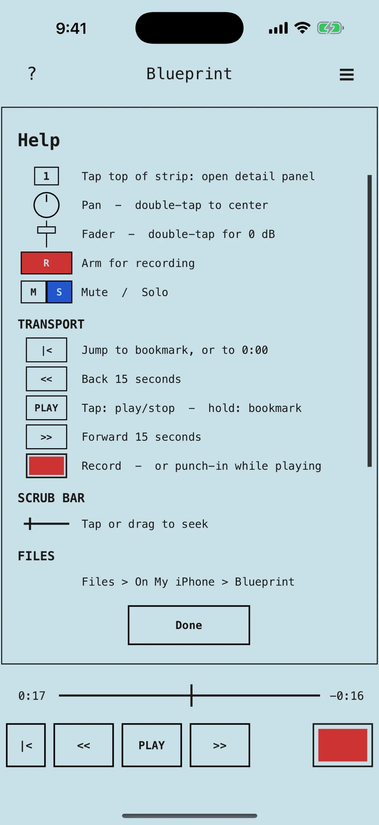 Blueprint 4-Track app store screenshot 4 — Unknown (iOS)