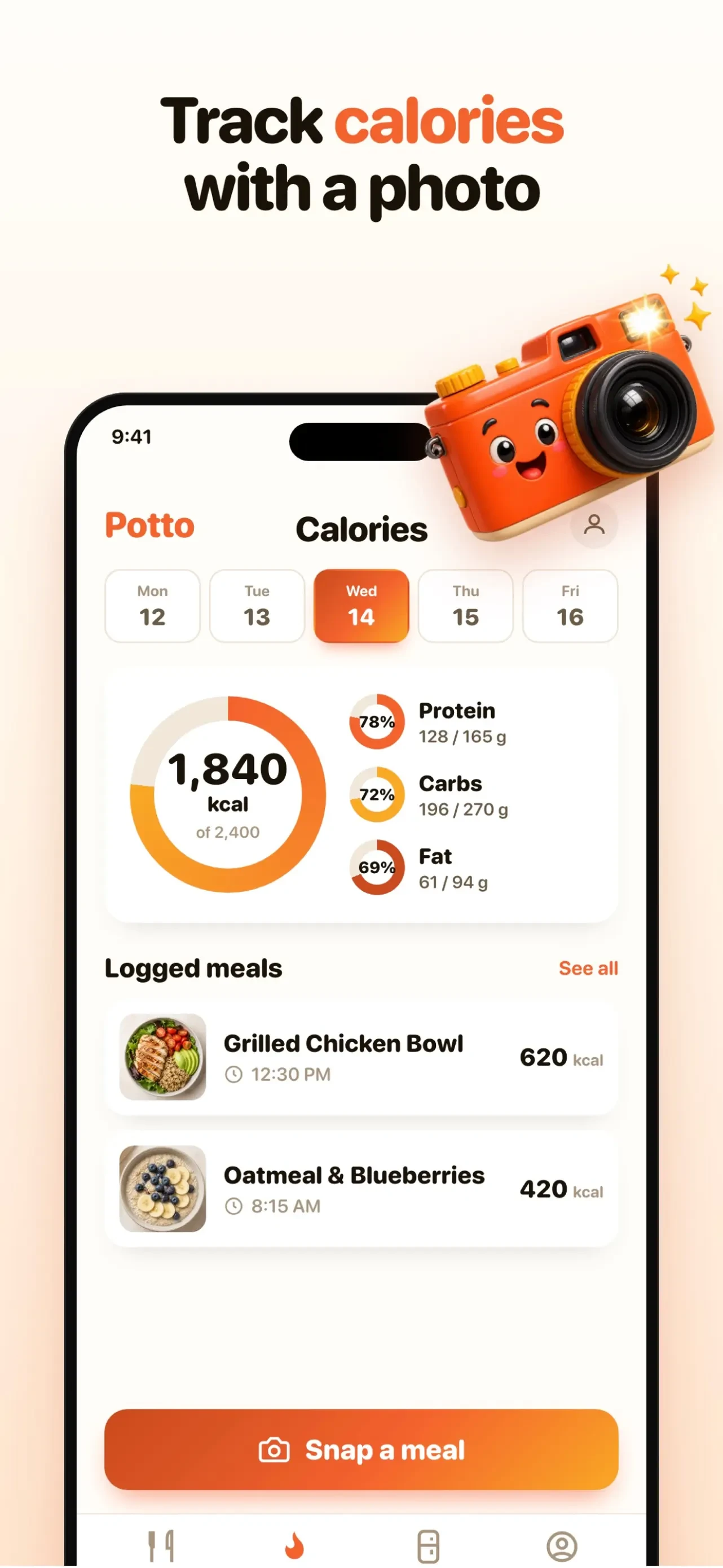 Potto: Meal Planner & Recipes app store screenshot 3 — Unknown (iOS)