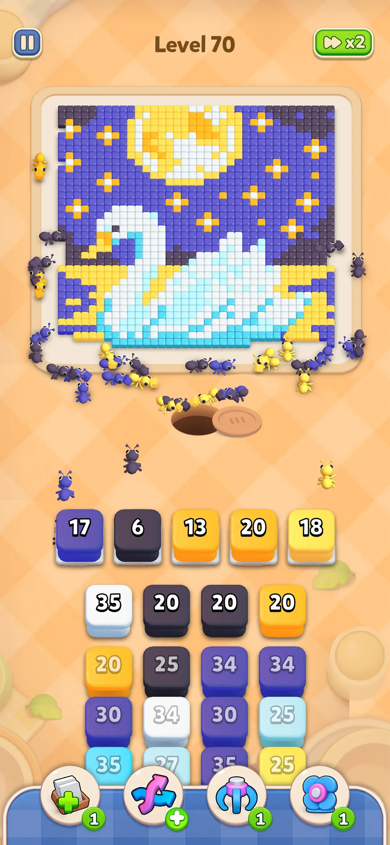 Colony Flow! app store screenshot 2 — Games (iOS)