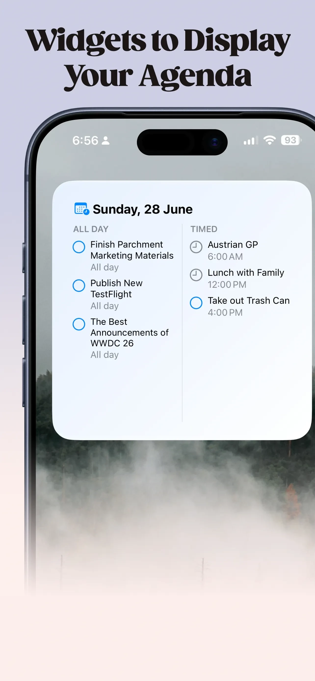 Parchment: Agenda & Daily Note app store screenshot 2 — Unknown (iOS)