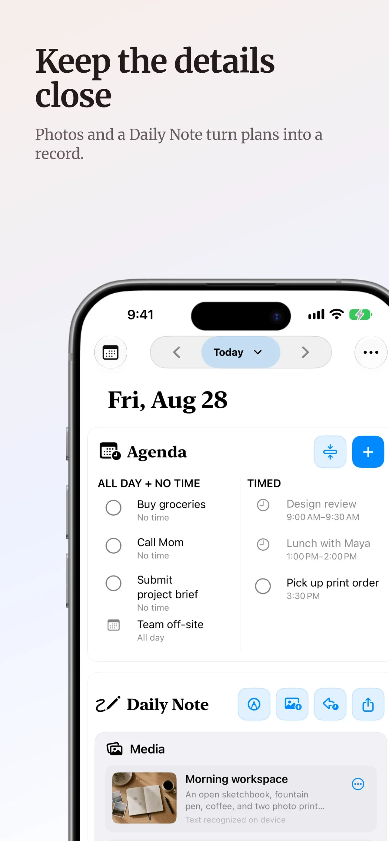 Parchment: Agenda & Daily Note app store screenshot 5 — Unknown (iOS)