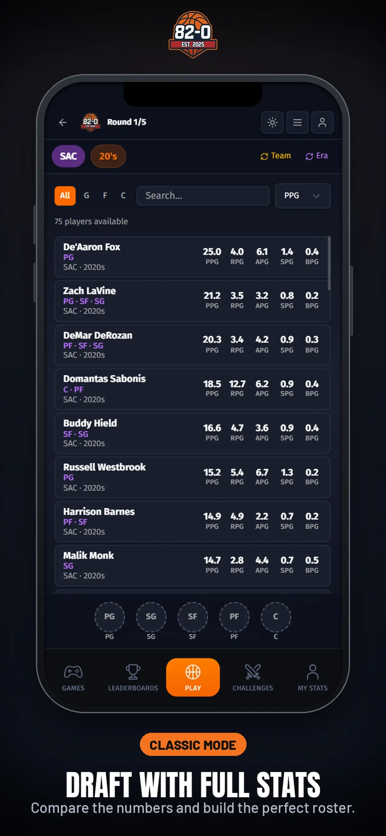 82-0.com app store screenshot 3 — Games (iOS)