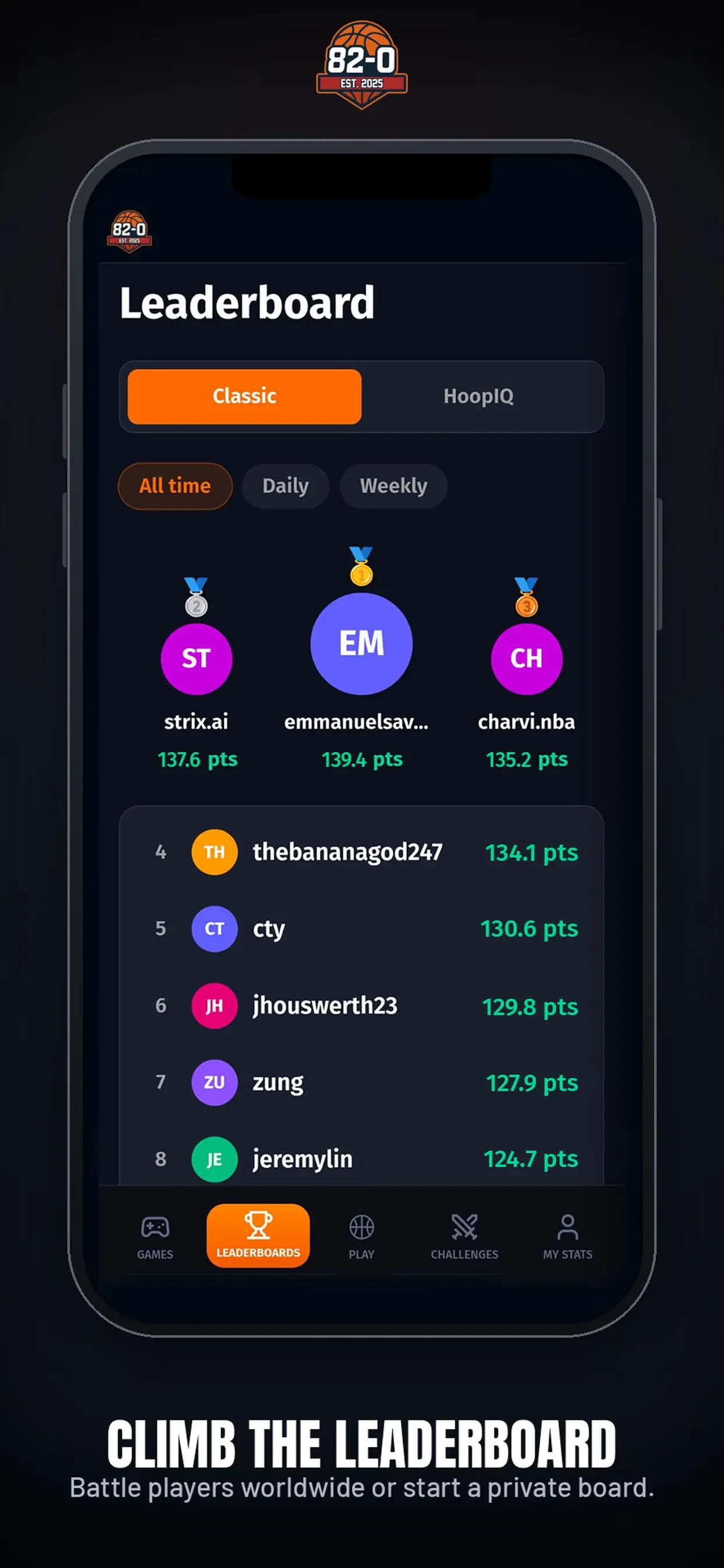 82-0.com app store screenshot 5 — Games (iOS)