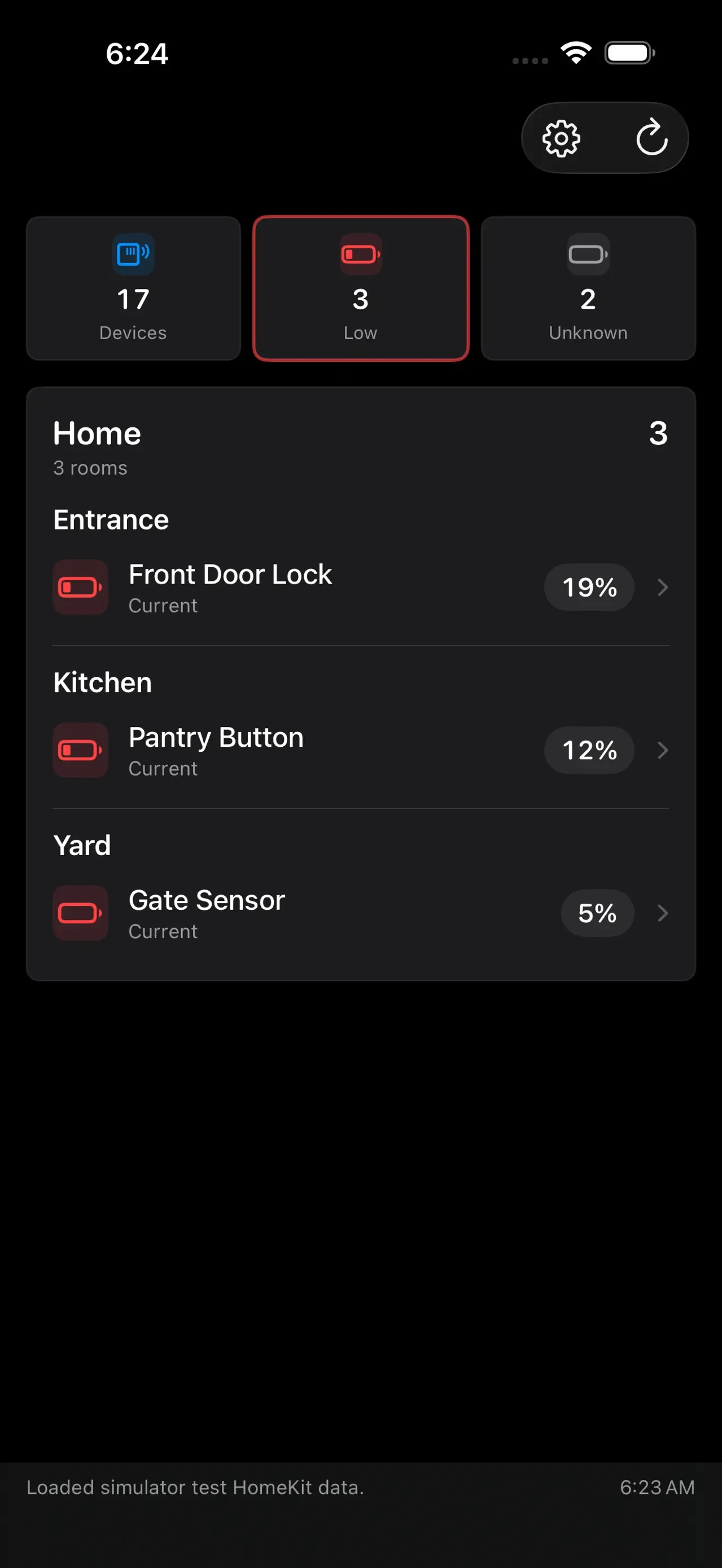 Battery Hub for HomeKit app store screenshot 4 — Utilities (iOS)