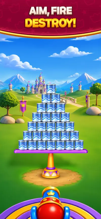 Royal Smash! - Physics Puzzle app store screenshot 1 — Games (iOS)