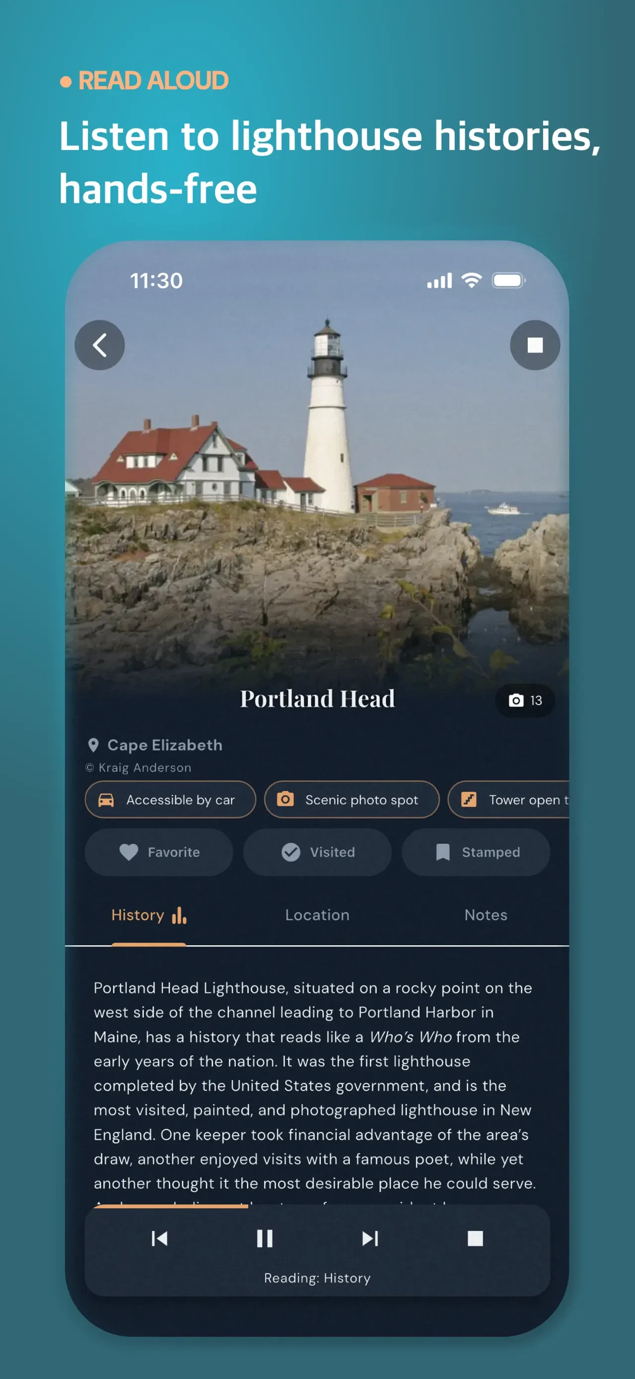 U.S. Lighthouse Guide app store screenshot 5 — Unknown (iOS)
