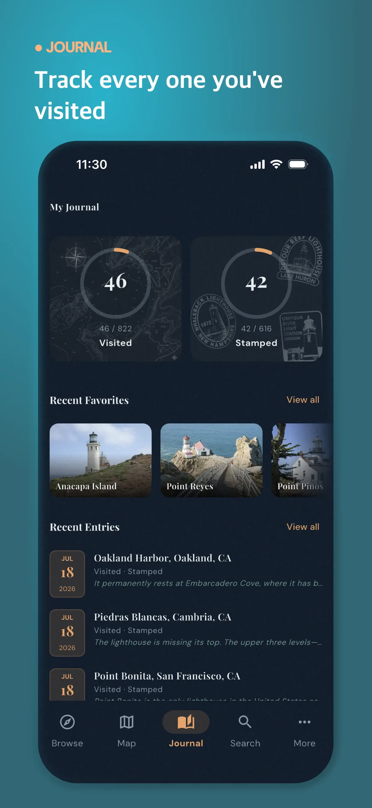 U.S. Lighthouse Guide app store screenshot 7 — Unknown (iOS)