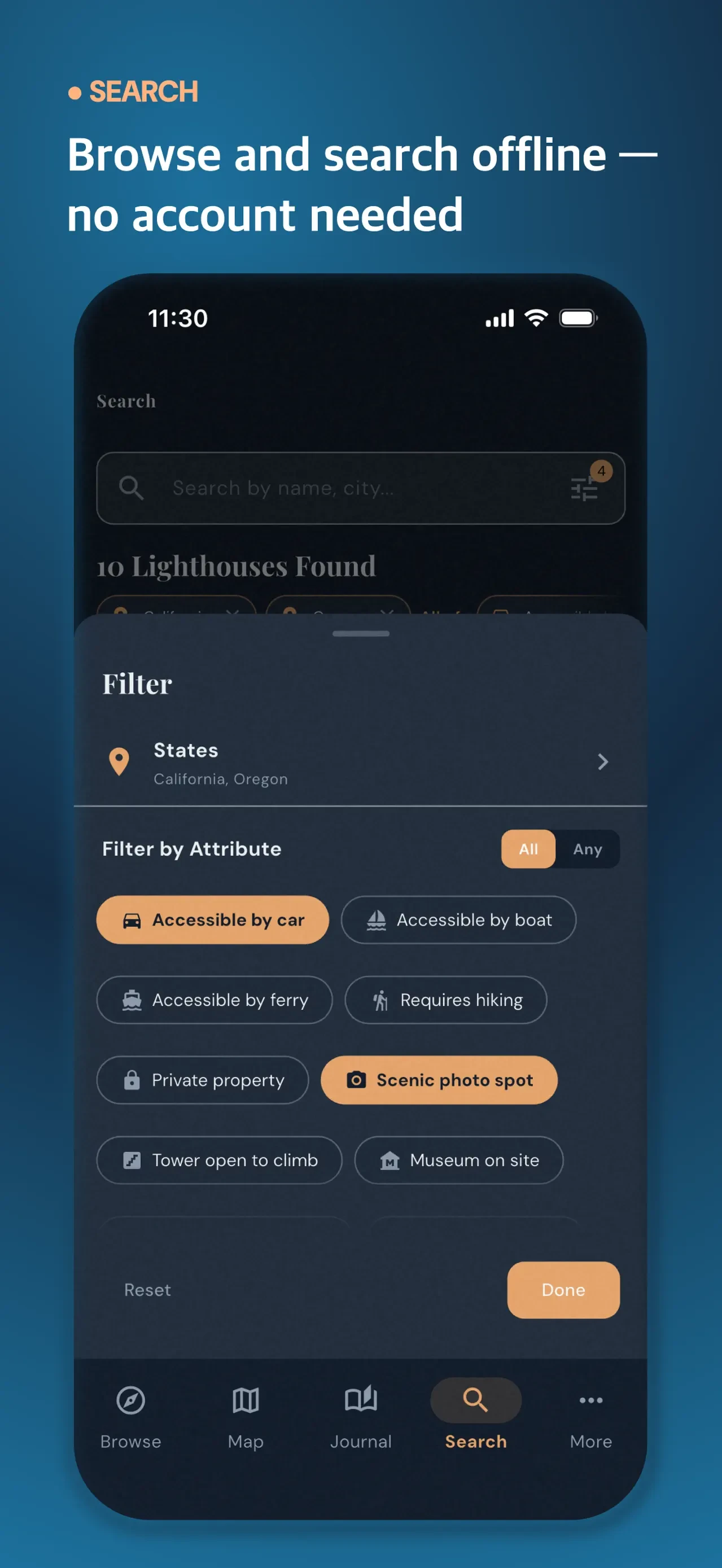 U.S. Lighthouse Guide app store screenshot 8 — Unknown (iOS)