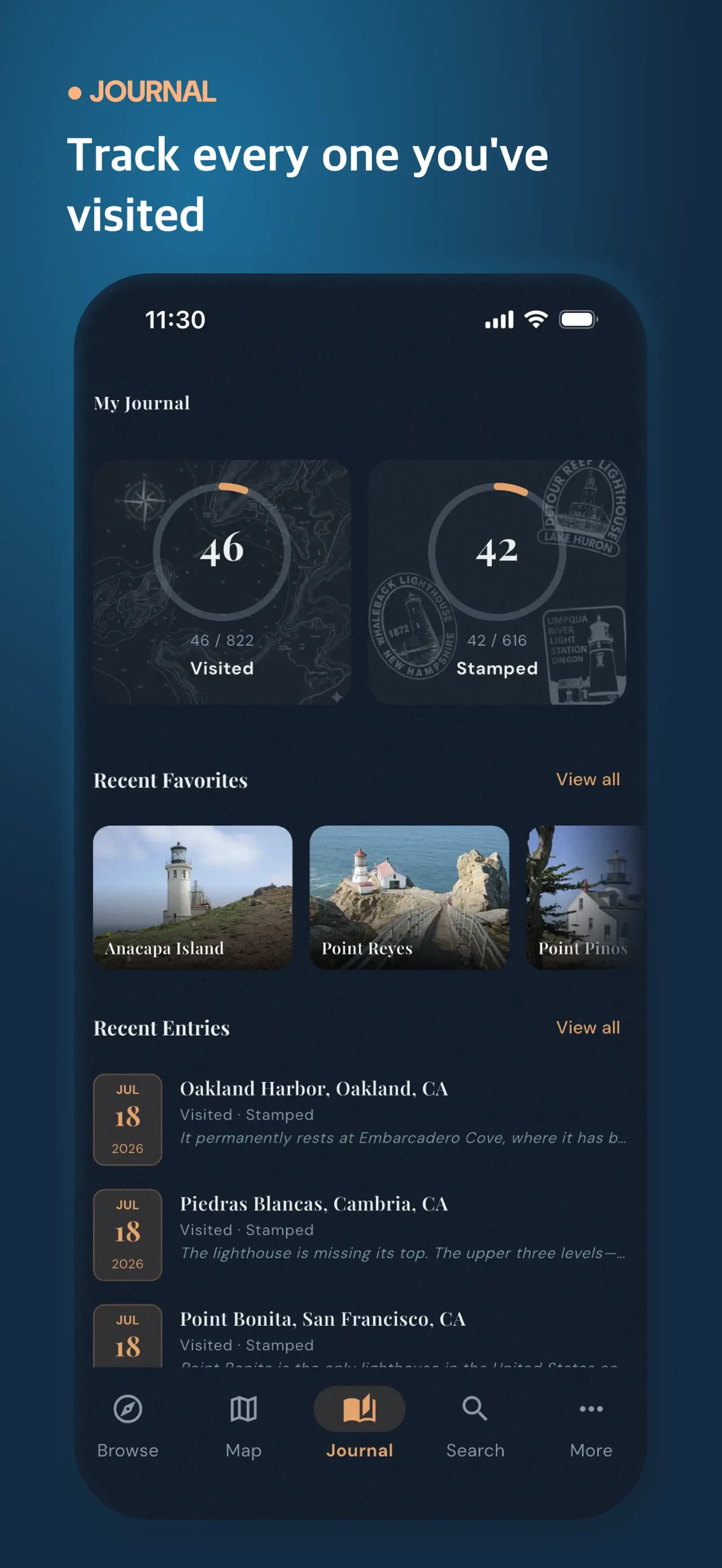 U.S. Lighthouse Guide app store screenshot 6 — Unknown (iOS)