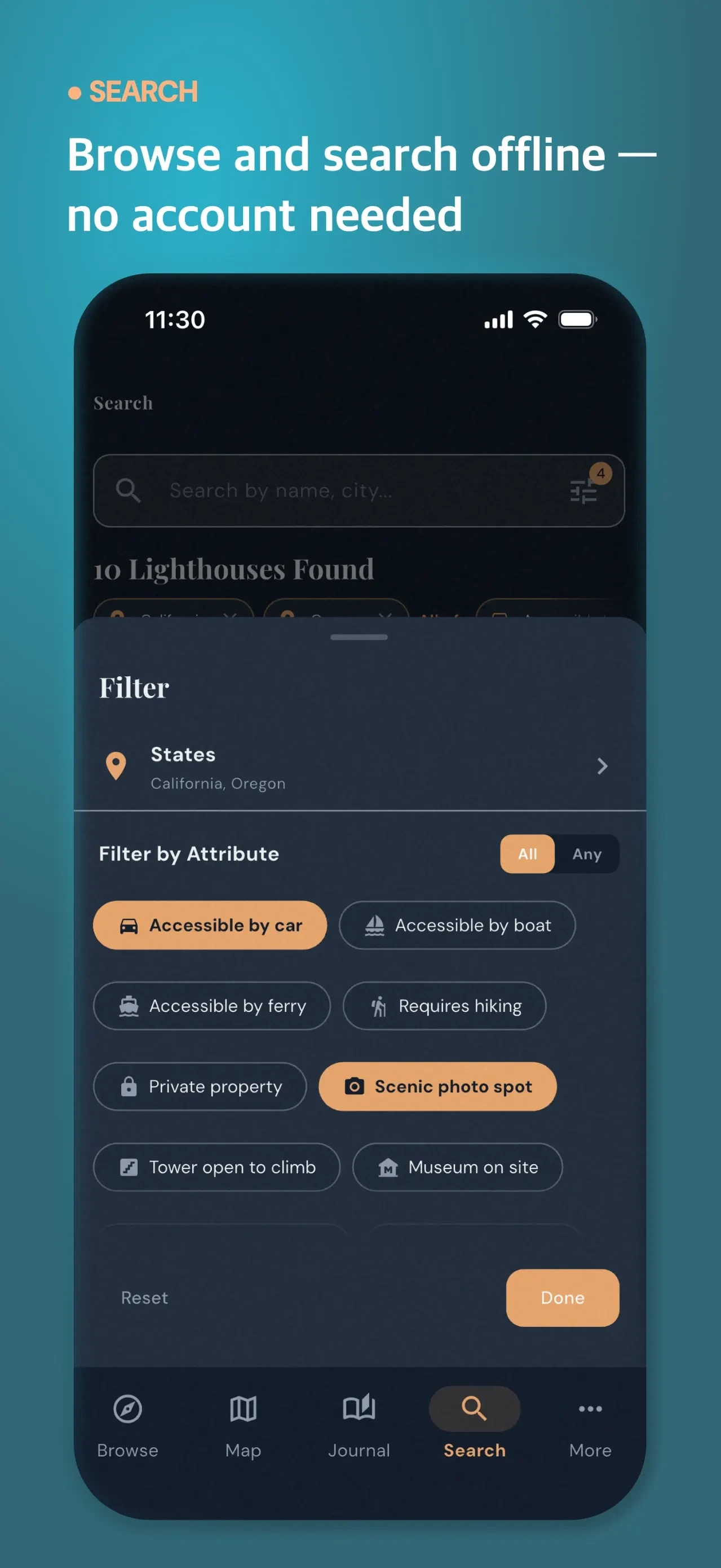 U.S. Lighthouse Guide app store screenshot 7 — Unknown (iOS)