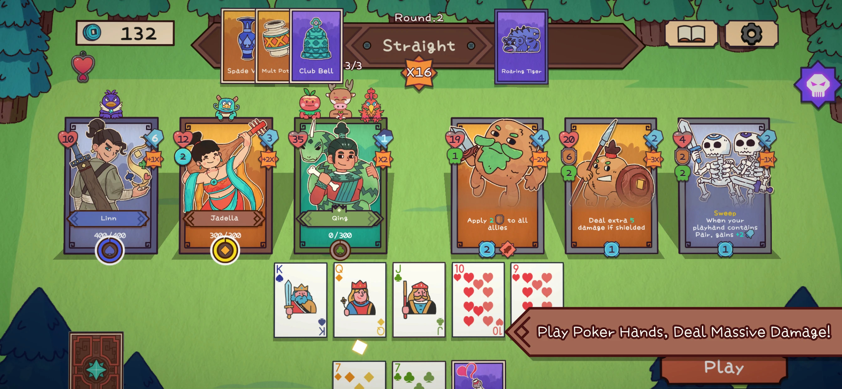 Deckbane: Deckbuilder & Poker app store screenshot 1 — Games (iOS)