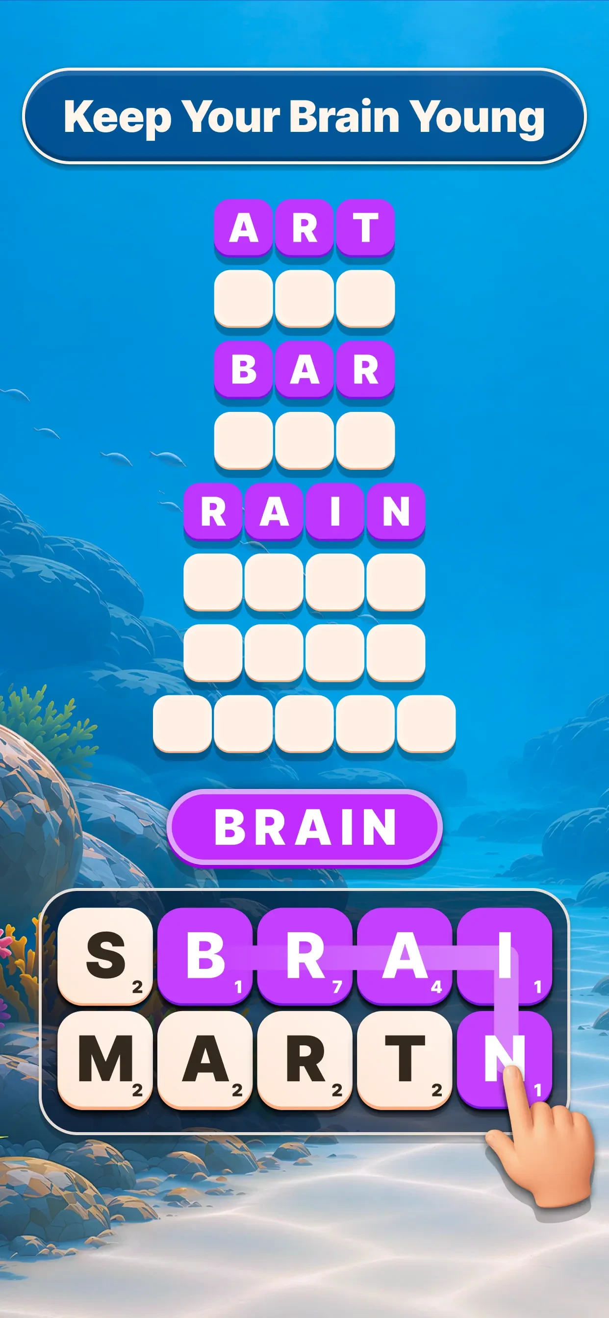 Word Tiles - Relaxing Puzzle app store screenshot 2 — Games (iOS)