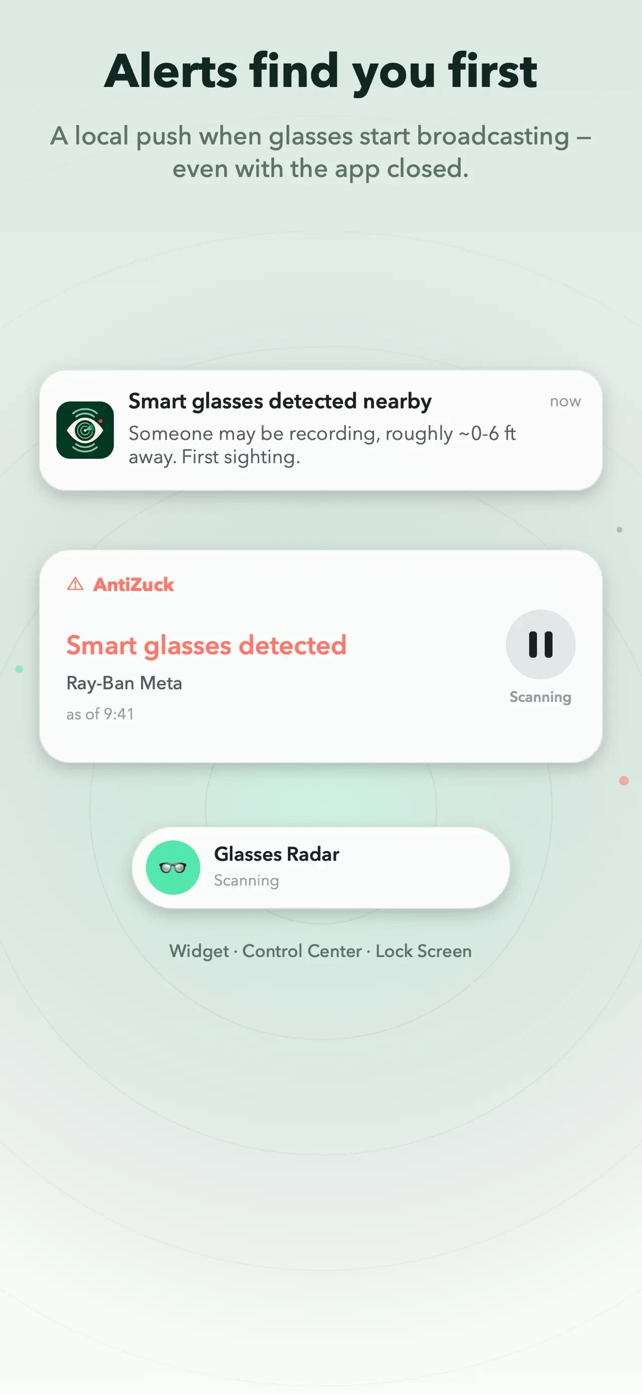 Antizuck Smart Glasses Scanner app store screenshot 2 — Unknown (iOS)