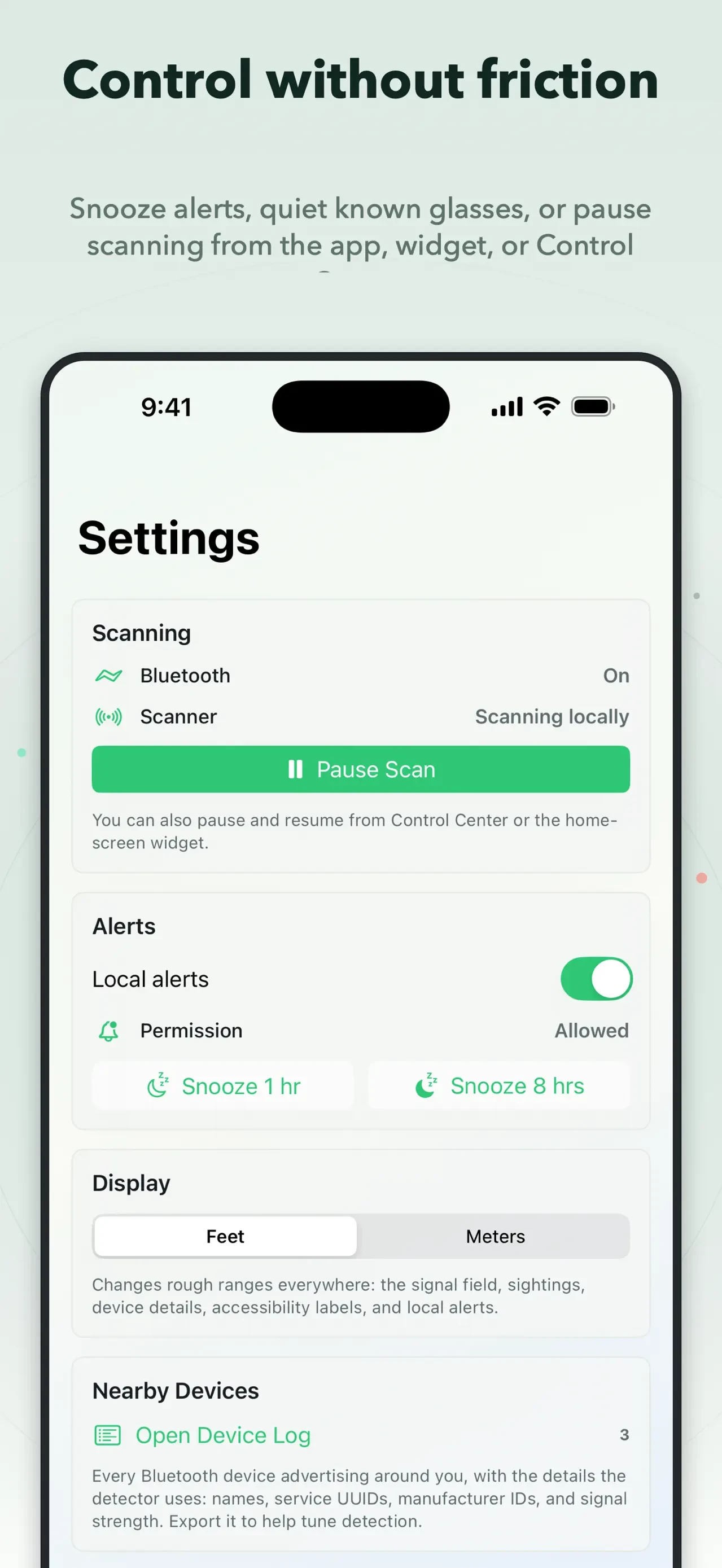 Antizuck Smart Glasses Scanner app store screenshot 6 — Unknown (iOS)