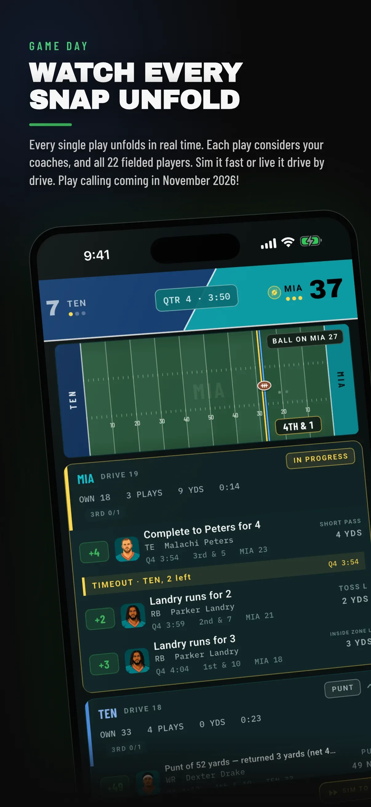 CapForge: Football GM 2026 app store screenshot 1 — Games (iOS)