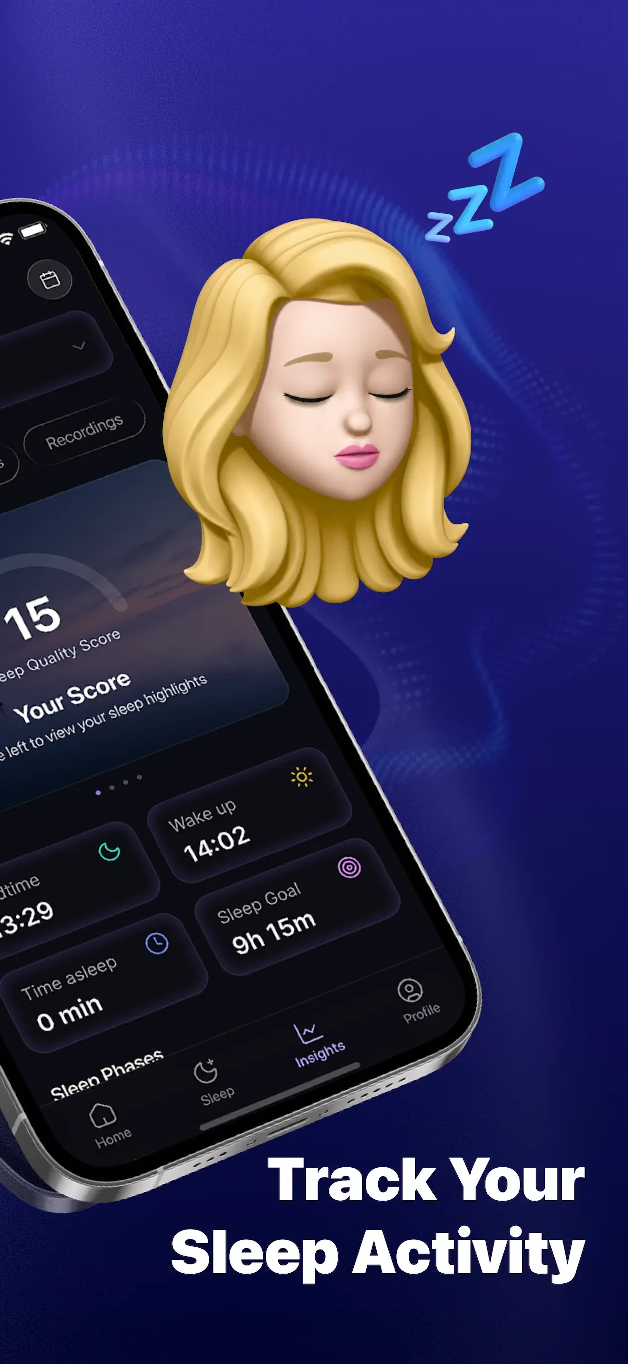 SleepSense: Sleep Tracker app store screenshot 2 — Unknown (iOS)