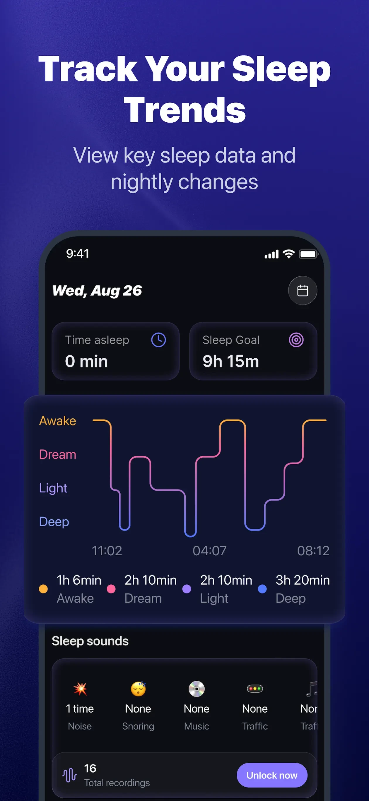 SleepSense: Sleep Tracker app store screenshot 3 — Unknown (iOS)