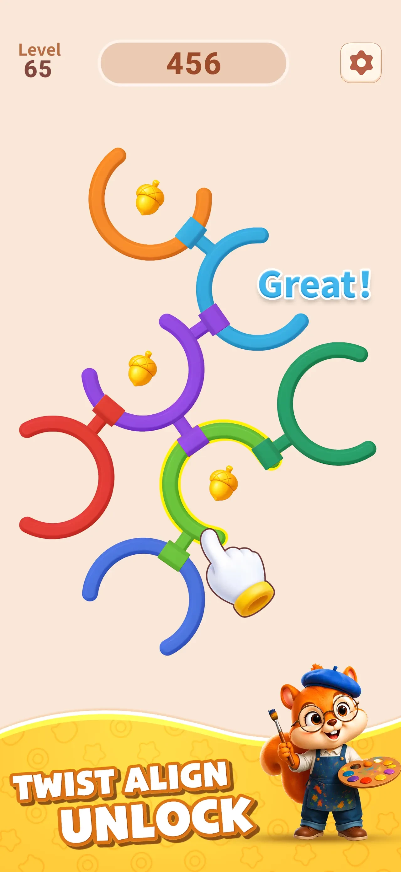 Rotate Rings app store screenshot 1 — Games (iOS)