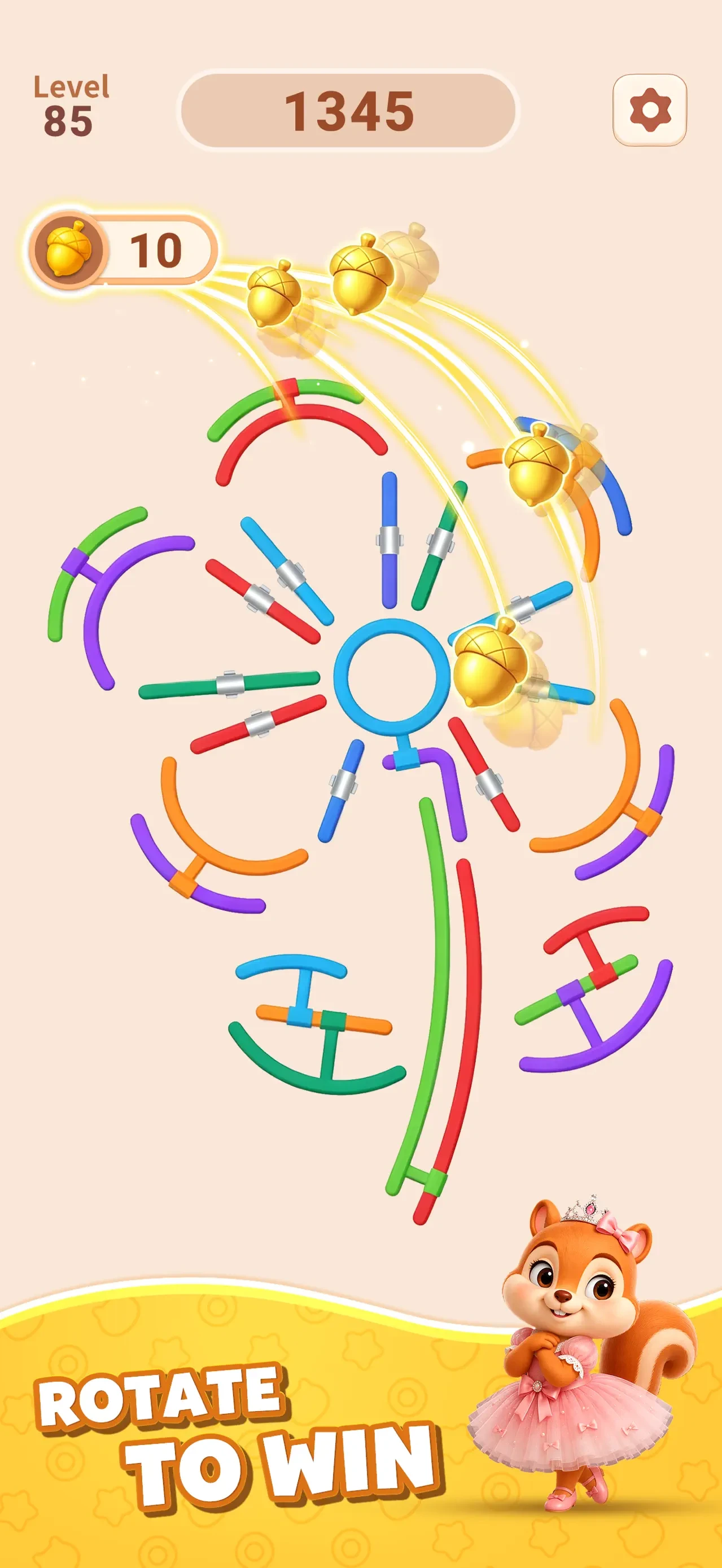 Rotate Rings app store screenshot 2 — Games (iOS)