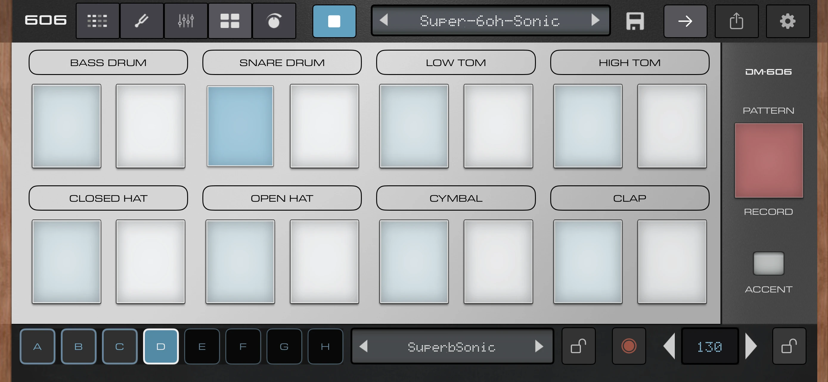 Super 606 Drums - Drum Machine app store screenshot 3 — Unknown (iOS)