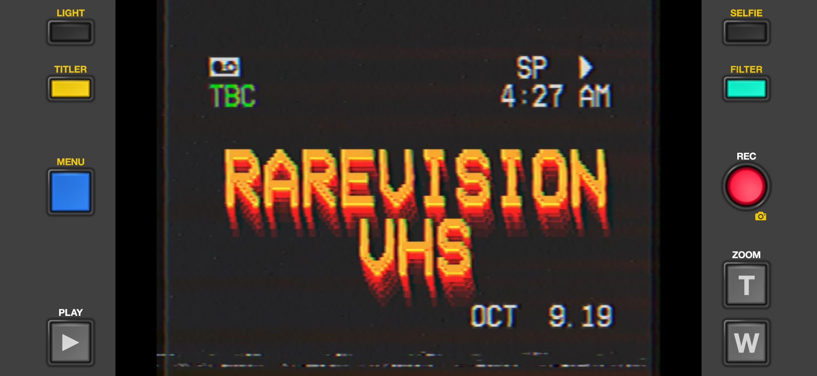 Rarevision VHS: Retro Cam app store screenshot 2 — Photo & Video (iOS)