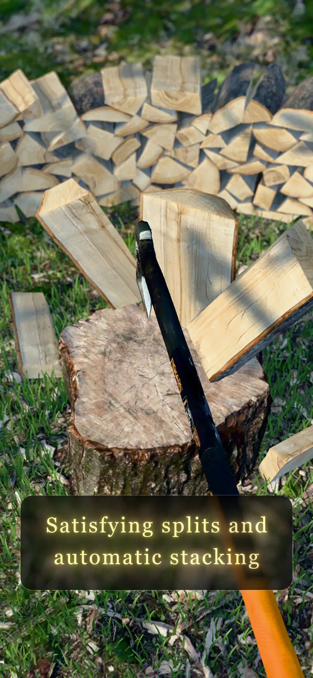 Firewood Splitting Simulator app store screenshot 1 — Games (iOS)