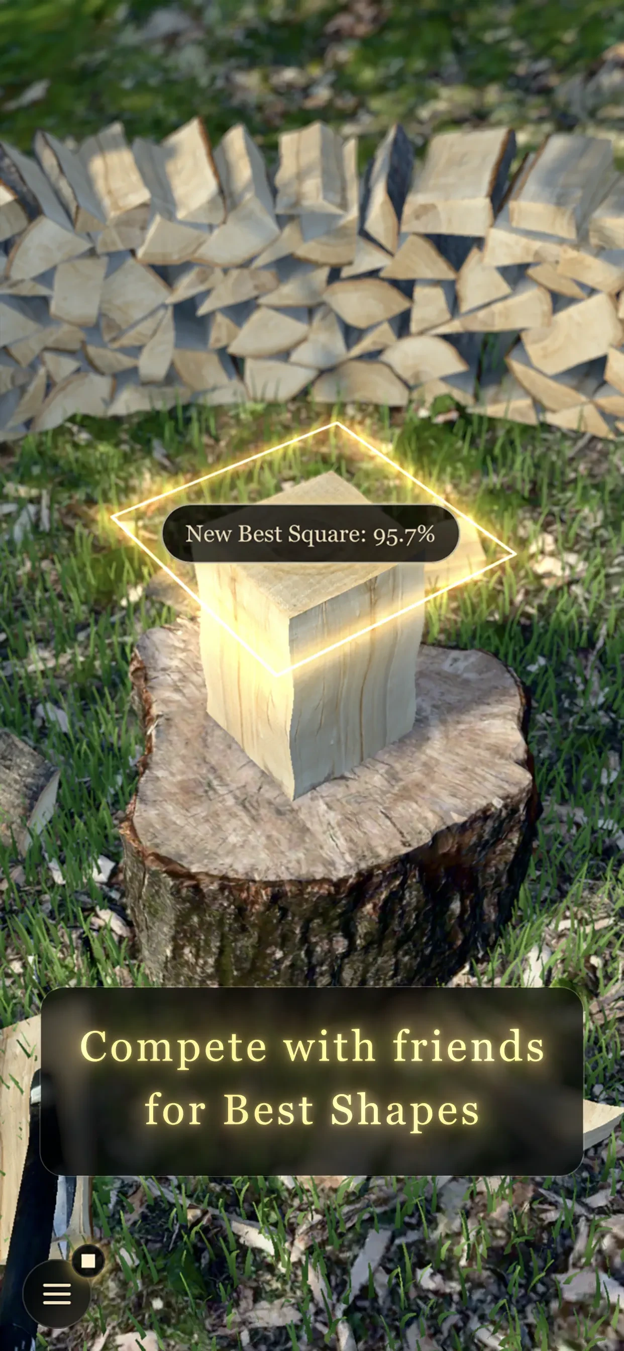 Firewood Splitting Simulator app store screenshot 3 — Games (iOS)