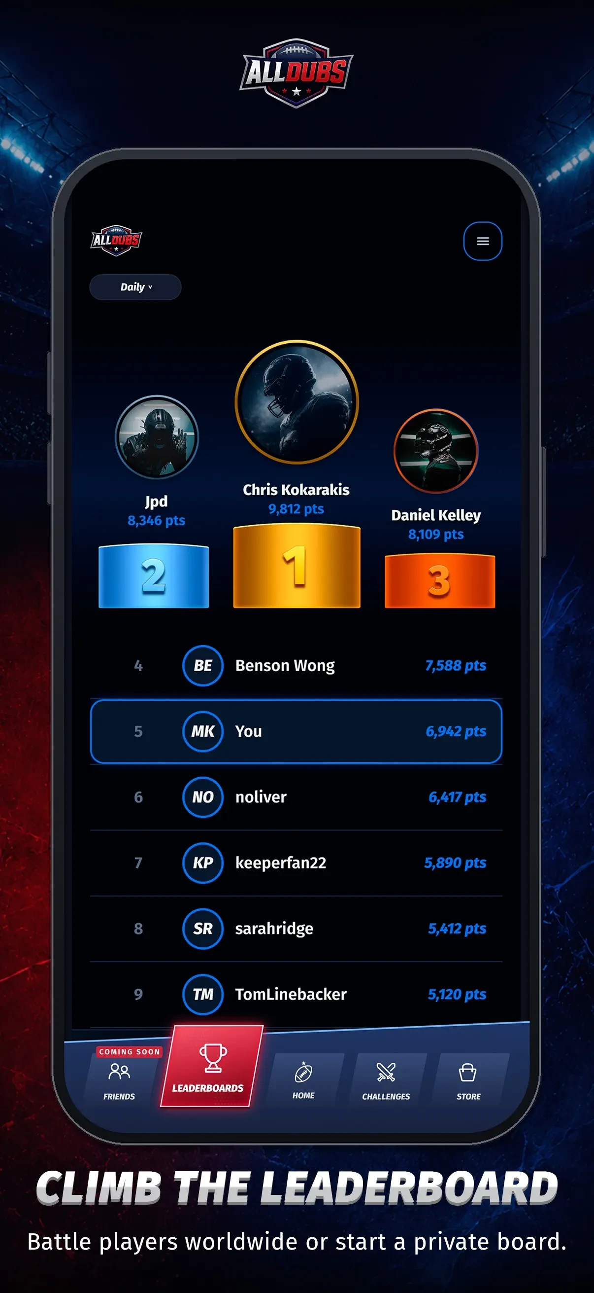 All Dubs app store screenshot 5 — Games (iOS)